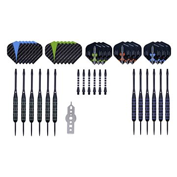 4 Sets Longfield darts steeltip Black coated Brass