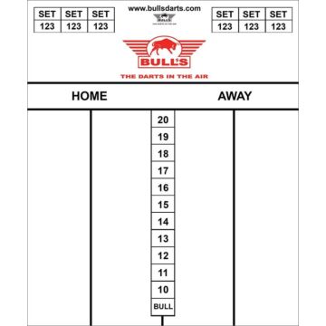 Whiteboard Bull's 25 x 35 Darttel Flex