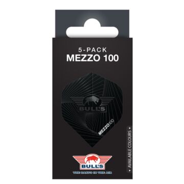 Bull's Mezzo Zwart No.2 Flights | 5-Pack
