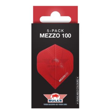 Bull's Mezzo Rood No.2 Flights | 5-Pack