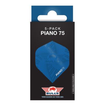 Bull's Piano 75 Blauw No.2 Flights | 5-Pack