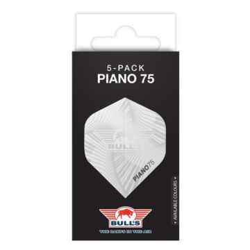 Bull's Piano 75 Wit No.2 Flights | 5-Pack