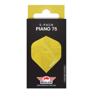 Bull's Piano 75 Geel No.2 Flights | 5-Pack