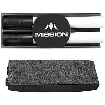 Mission Whiteboard wisser met 2 stiften
