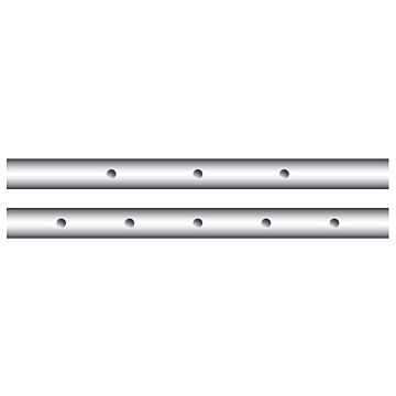 13 mm Voetbalstang hol extra lang