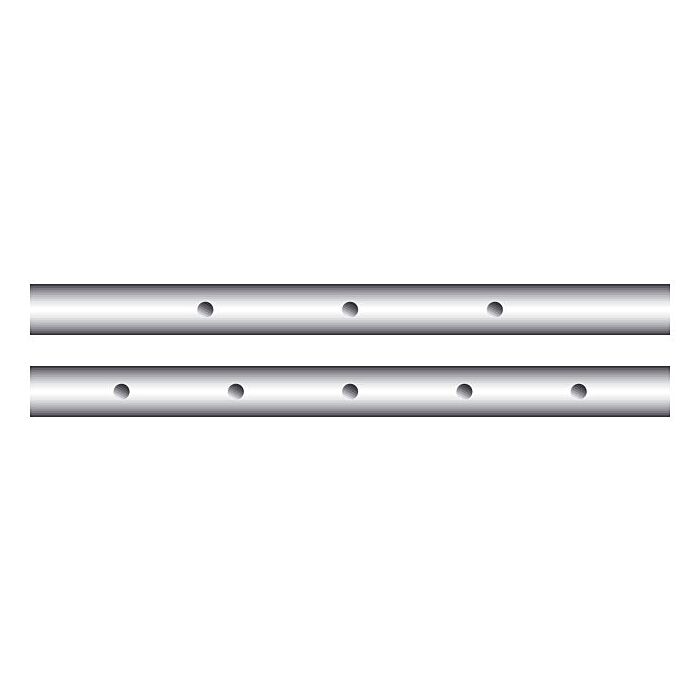 13 mm Voetbalstang hol extra lang